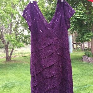 NEW Purple Formal Cocktail Dress Size 14